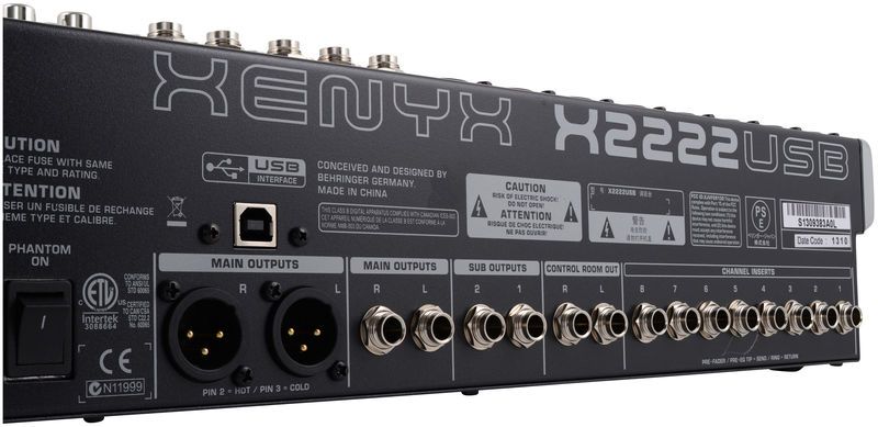 Мікшерний пульт Behringer Xenyx X2222USB 22135 фото