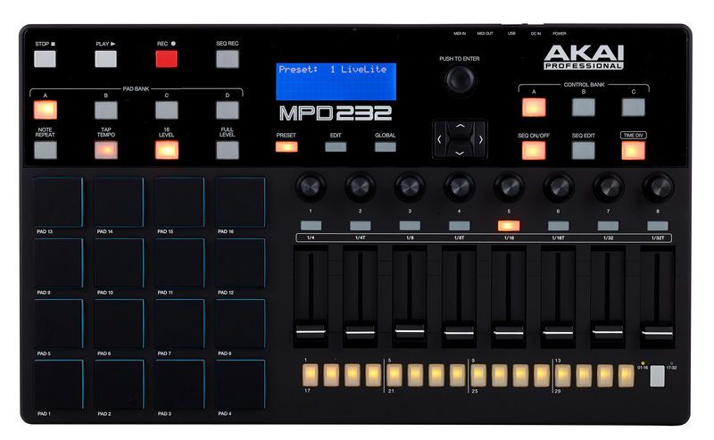 MIDI-контроллер AKAI MPD232 23310 фото