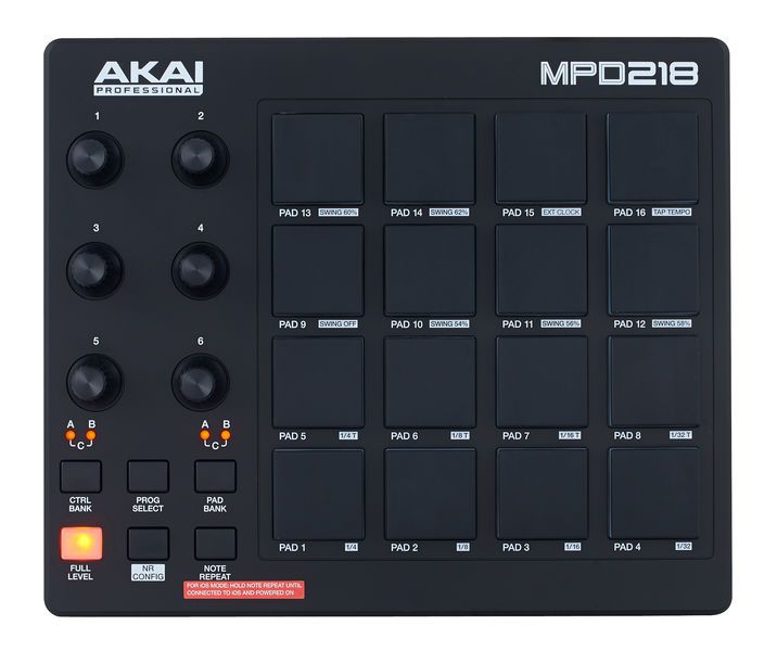 MIDI-контроллер AKAI MPD218 23314 фото